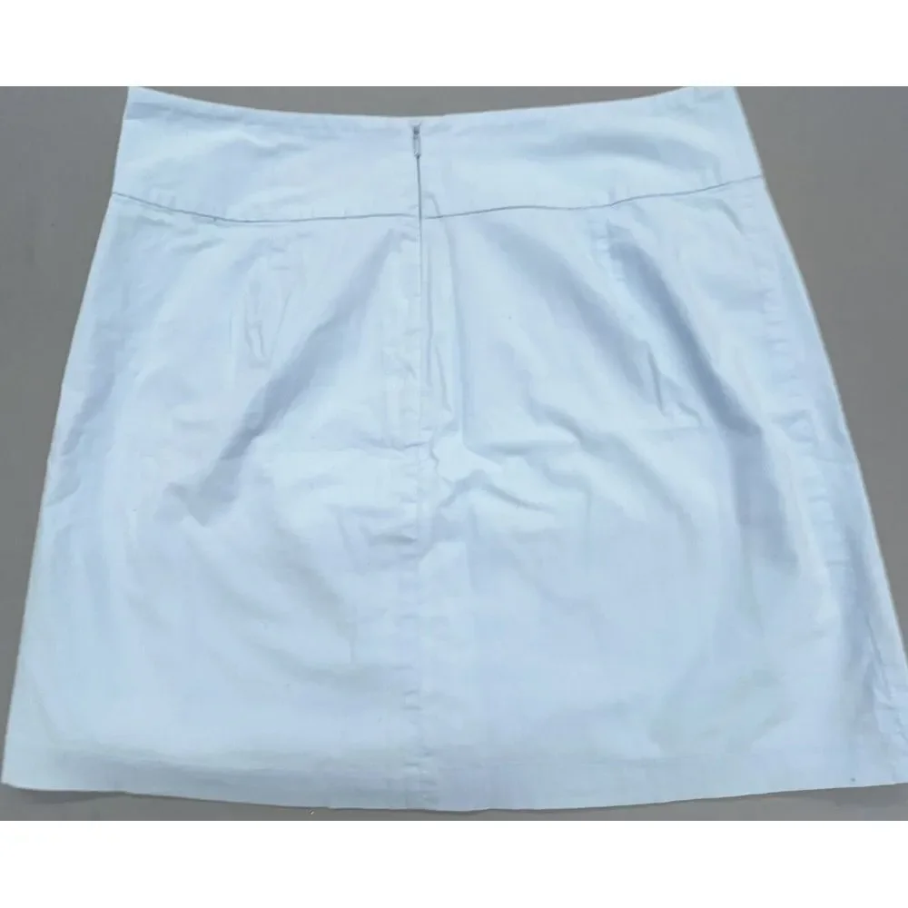 Castaway Skirt 10 Blue Mini A Line Stretch Line Golf Tennis Fish Athleisure Gorp